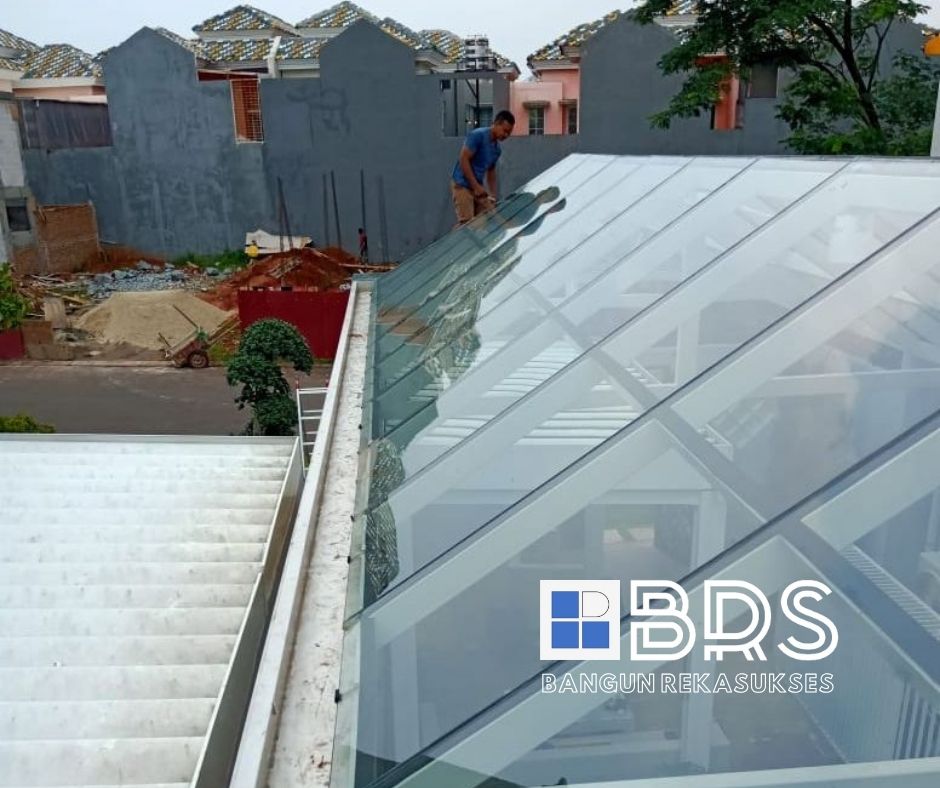 Atap Kaca Rangka Hollow